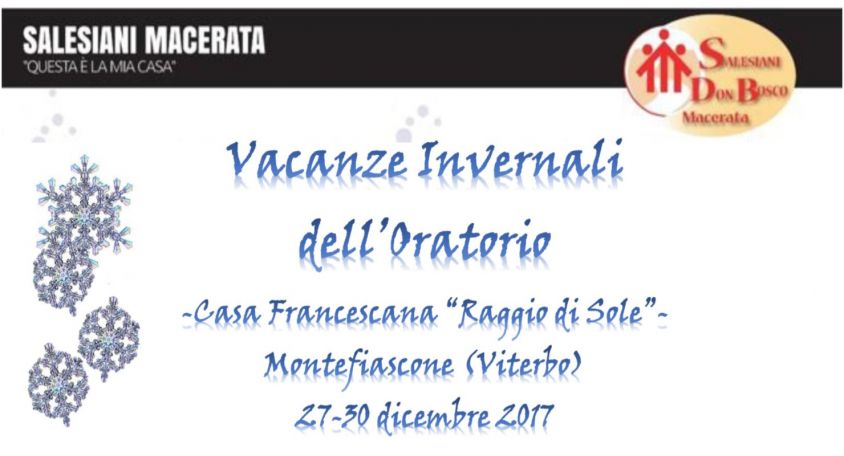 Vacanze Invernali dell'Oratorio 2017